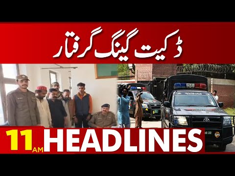 Gang Arrest | 11:00 AM News Headlines | 25 February 2023 | Lahore News HD