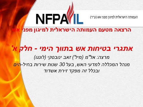 אתגרי בטיחות אש בתווך הימי – חלק א’