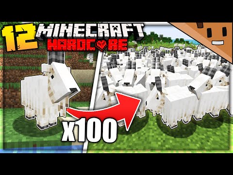 I Found 100 GOATS in Minecraft Hardcore (#12)