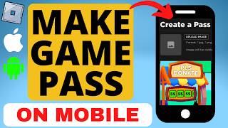 How to Make Gamepass in Roblox App - iPhone & Android