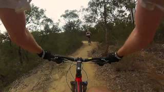preview picture of video 'Oaks Realigned Section MTB Blue Mountains Woodford to Glenbrook Trail End'