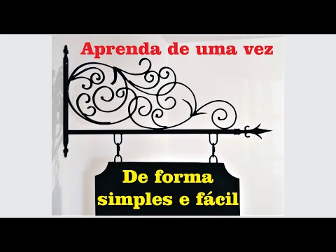 Como fazer Arabesco muito fácil - How to make Arabesque, Volute in metal
