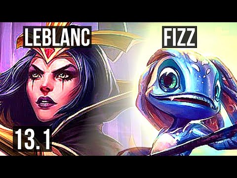 LEBLANC vs FIZZ (MID) | 68% winrate, 10/2/3, Dominating | KR Master | 13.1