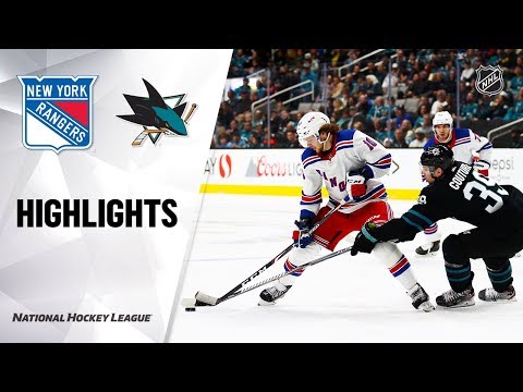 NHL Highlights | Rangers @ Sharks 12/12/19