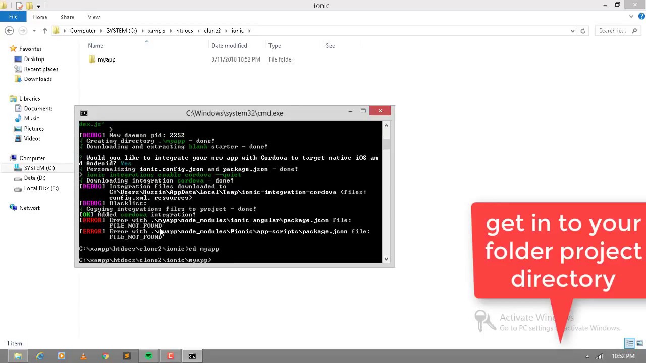 Ionic 3 : How to install and Solve Error Issue Ionic