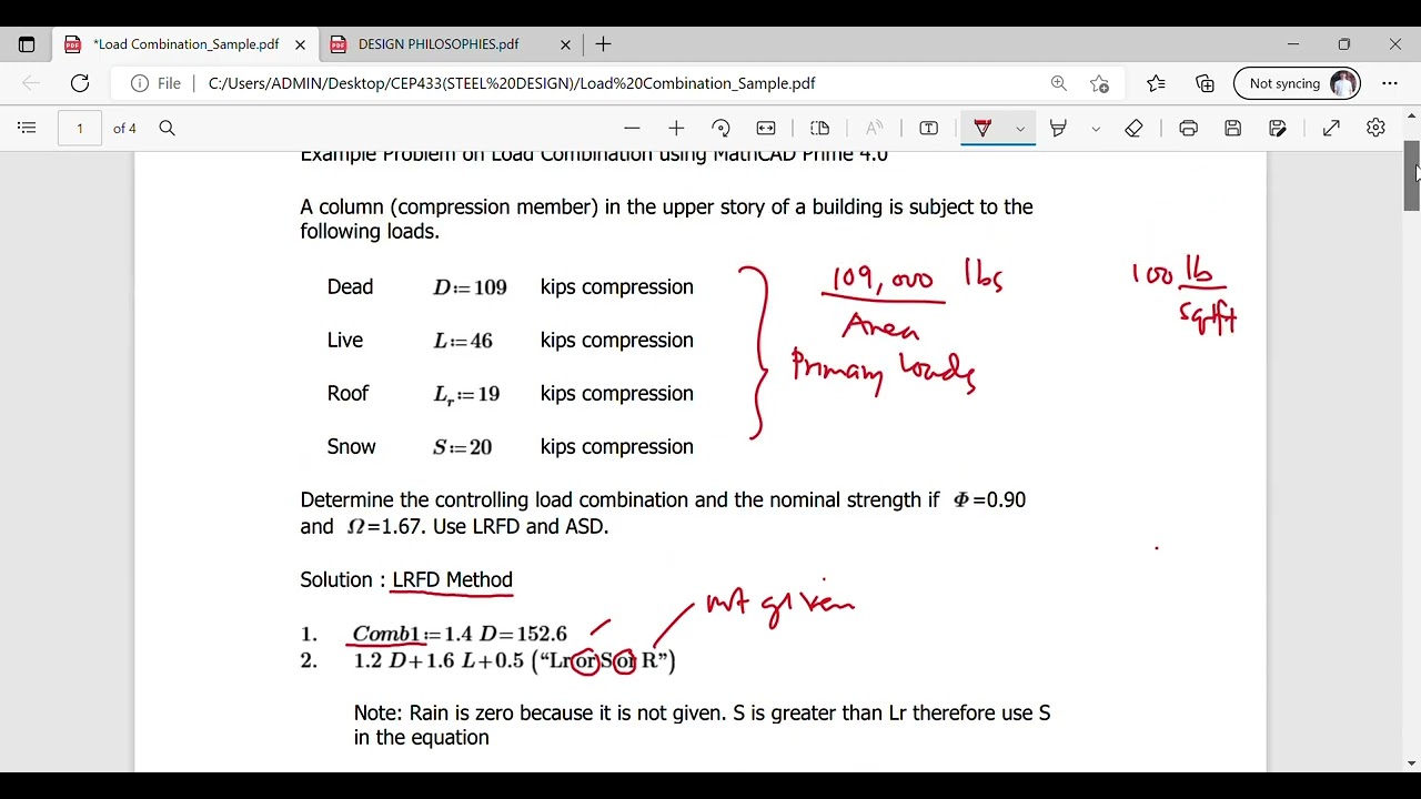 Load Combination SampleASD pdf