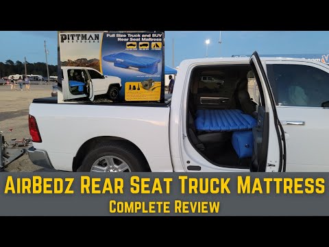 Pittman Outdoors AirBedz Truck Rear Seat Air Mattress Complete Review in a 2017 Ram 1500 Crew Cab
