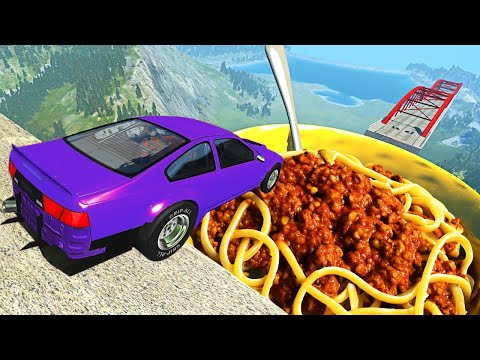 Beamng drive - Open Bridge Crashes over Spaghetti Bolognese Bowl #10