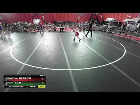 63 Lbs Round 2 - Johnathan Thompson, IA Vs Austin Peach, WI Bd2b