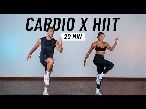 20 Min Fat Burning Cardio HIIT Workout at Home (No Equipment)