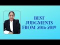 BEST JUDGMENTS OF SUPREME COURT FROM 2016 2019