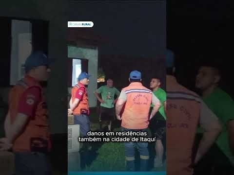 Ciclone e frente fria provocam estragos durante o fim de semana no Sul