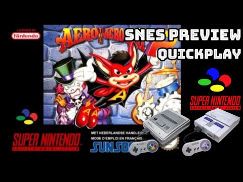 Aero the Acro-Bat 2 (SNES) PREVIEW/QUICKPLAY NO COMMENTARY HD 1080p