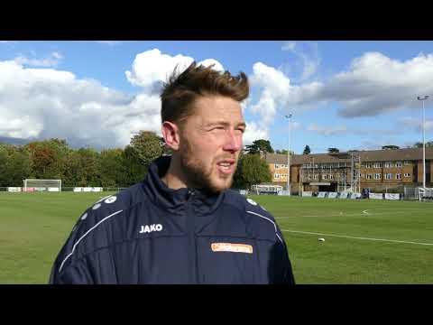 Callum Reynolds reacts to draw with Potters Bar Town