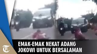 Download lagu Video Emak-emak Tidur di Jalan  Adang Mobil Jokowi, Heboh dan Ajak Salaman saat Rombongan Berhenti mp3