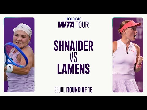 Diana Shnaider vs. Suzan Lamens | 2025 Seoul Round of 16 | WTA Match Highlights