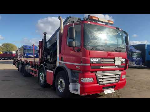 New In Stocklist For Sale: DAF CF85 410 EURO 5 8X2 DRAWBAR SPEC BEAVERTAIL/CRANE - 2013 - PO13 NMY
