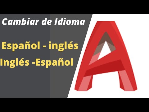 Part of a video titled Cambiar el Idioma de los comandos en AutocaD - YouTube