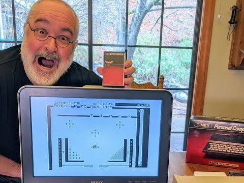 Timex Sinclair TS1000 First Boot in 2020 -  Then Play Pinball - ZX81 ZX80 TS1500 - Retro Computer