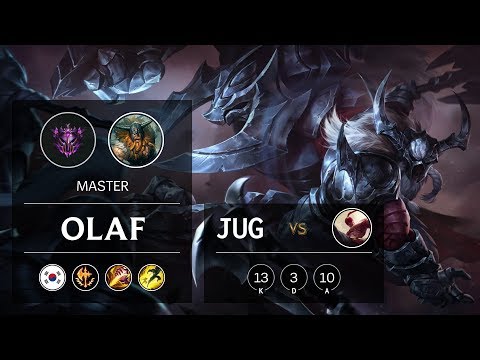 Olaf Jungle vs Lee Sin - KR Master Patch 10.1