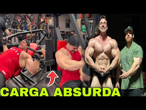 RAFAEL BRANDÃO e FLEX LEWIS TREINO INSANO PESADÃO DE PEITO