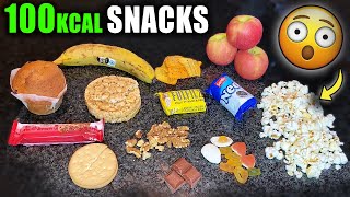 What *100 CALORIES* of different SNACKS looks like (Junk vs Healthy Foods)...... #shorts