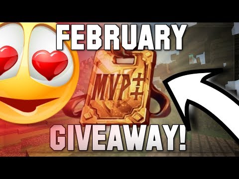 "FEBRUARY MVP++ GIVEAWAY!" Minecraft Hypixel Top Rank Giveaway!