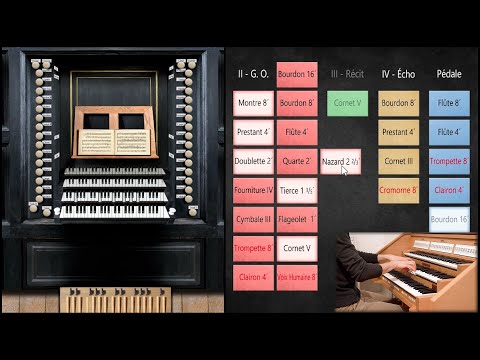 Tour of Stops - 4 Manual FRENCH Baroque Organ (1640) - Prytanée (Hauptwerk Sampleset) - Paul Fey