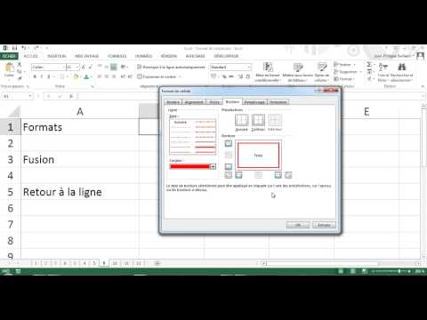 comment modifier hauteur cellule excel