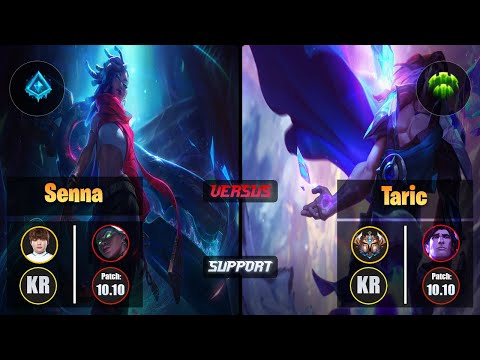 Beryl SENNA (Support) [Glacial Augment] VS TARIC - Challenger KR Patch 10.10