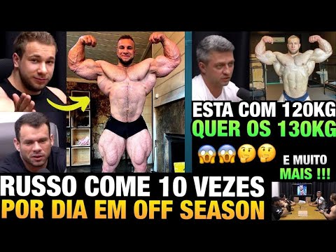 GOODVITO COME ATÉ 10 REFEIÇÕES POR DIA EM OFF - RUSSO QUER OS 130KG E FALA SOBRE SUA EVOLUÇÃO