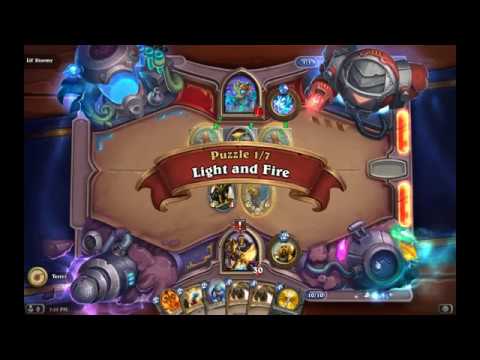 Solution Puzzle Lab Lethal: Light and Fire - Lil' Stormy (1/7), Hearthstone Boomsday