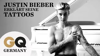 Justin Bieber erklärt seine Tattoos | GQ  behind the scenes |  interview |  tattoo |  love yourself