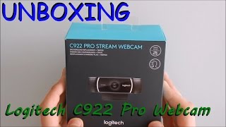 Video thumbnail for UNBOXING - Logitech C922 Pro Stream Webcam mit Stativ 1080p/30fps oder 720p/60fps by Andyzmyle
