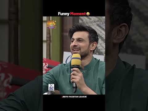 Funny Moment 😅 #jeetopakistanleague #fahadmustafa #sanajaved #shoaibmalik #shorts