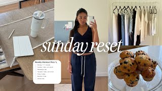 SUNDAY RESET | deep cleaning, organizing, productive planning, new furniture & baking muffins