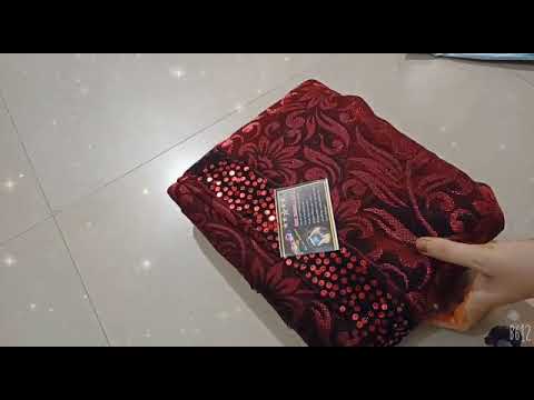 # flikart #karyavar Floral Print// Fashion Lycra blend// very nice  Red Saree...only ₹425