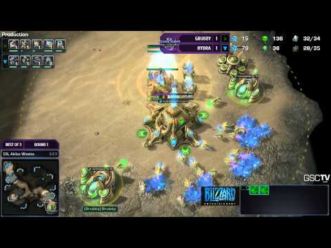 Hydra vs. Grubby - Game 3 - Round 1 - Challenger League - WCS Season One - Starcarft 2
