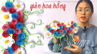 giàn hoa hồng quấn -  đồ thủ công trang trí - Wrapped rose trellis - decorative crafts