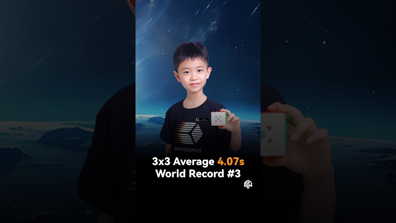 3x3 Average 4.07s World Record #3 | Yize Dong