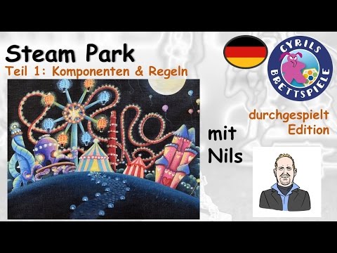 Cyrils Brettspiele - Steam Park Brettspiel (S91E01) - Regeln & Komponenten