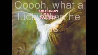 Emerson Lake &amp; Palmer Emerson Lake Palmer - Lucky Man With Lyric