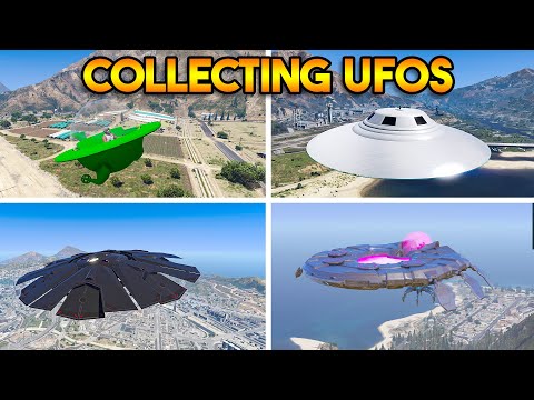 Finding and Collecting UFOs in GTA 5.
