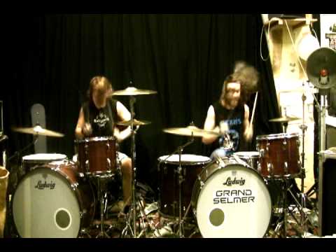 Two Groovy Swedish Drummers on Two Drumsets
