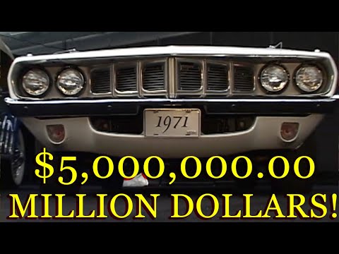 $5,000,000.00 Million Dollar 1971 Hemi Cuda Convertible 1 of 7 Canada Export Auction Price #hemi