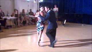 Mariela Sametband & Guillermo "El Peque" Barrionuevo dancing Comparsa criolla at Helatango 2016