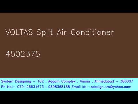 VOLTAS Split Air Conditioner 4502375 System Designing 8849664668