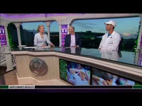 Sam Querrey ESPN Interview after UPSETTING Novak Djokovic @ Wimbledon 2016
