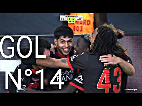 GOL de Dario Osorio en DINAMARCA por la SUPERLIGA  Midtjylland 3-1 Aarhus