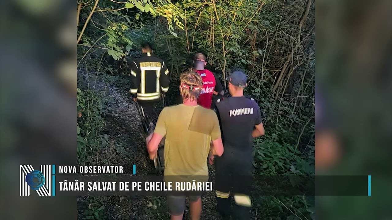 Tânăr salvat de pe Cheile Rudăriei
